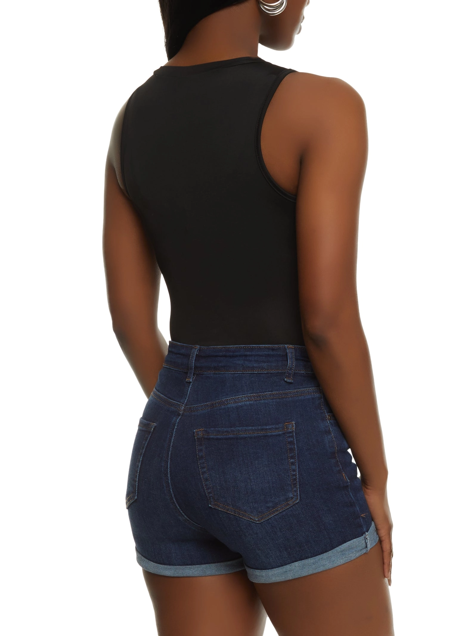 Basic Crew Neck Tank Bodysuit