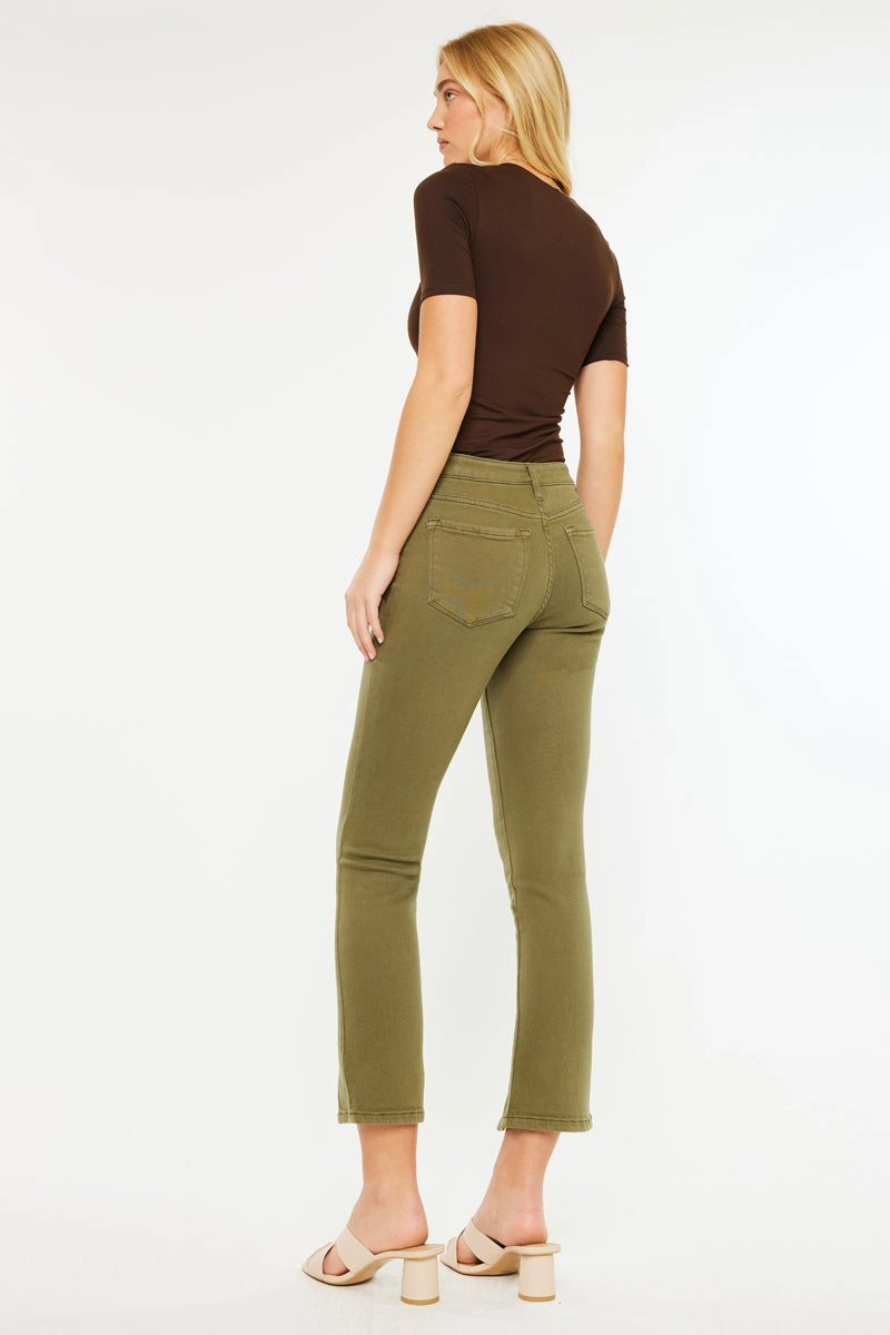 Belinda Mid Rise Skinny Straight Leg Jeans