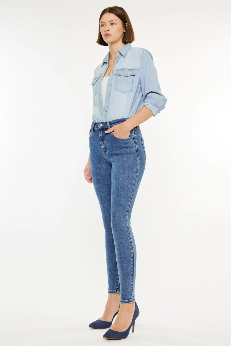 Bev Essentials High Rise Ankle Skinny Jeans