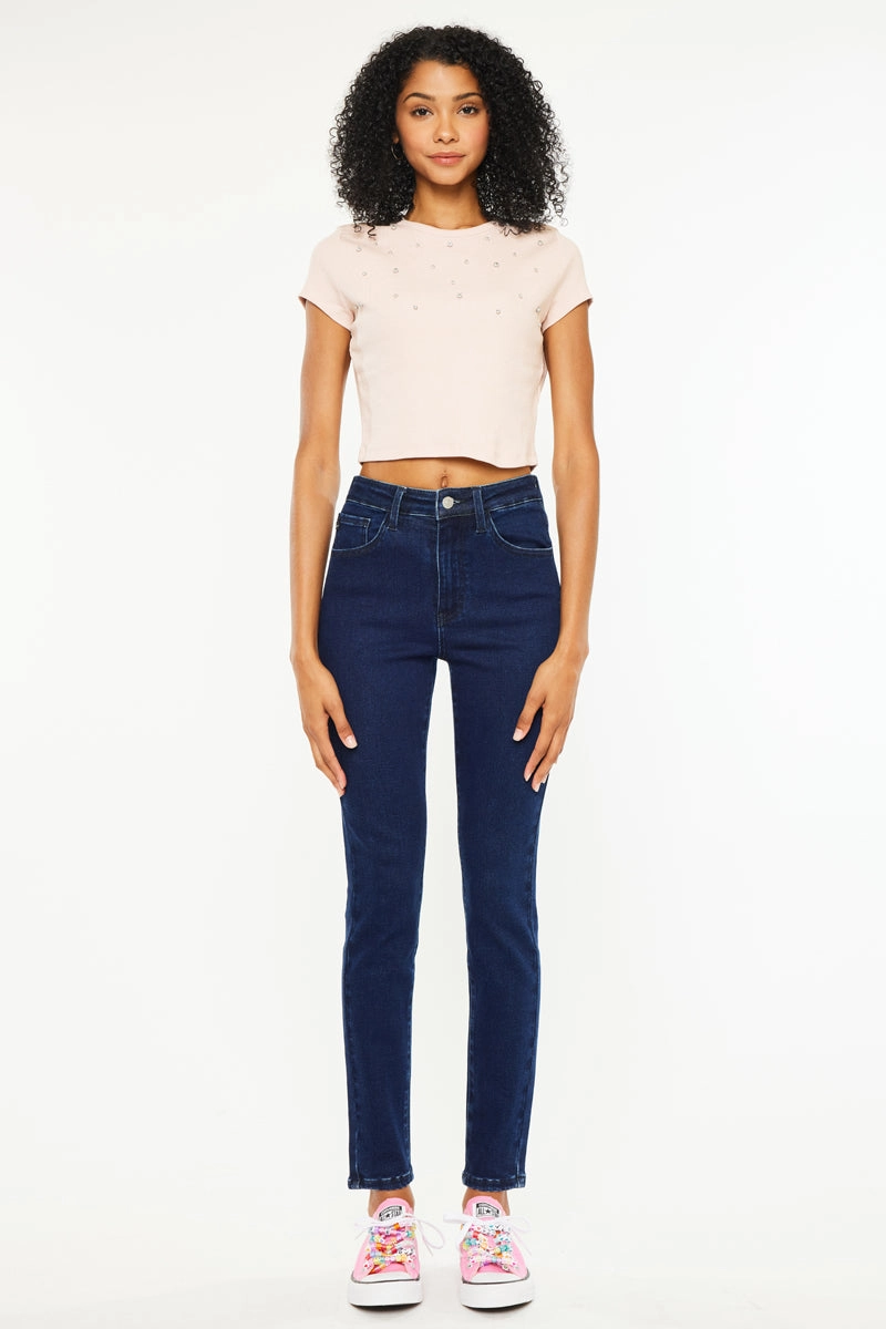 Bev Essentials High Rise Ankle Skinny Jeans