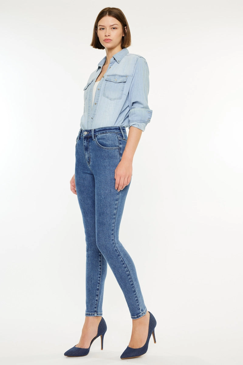 Bev Essentials High Rise Ankle Skinny Jeans