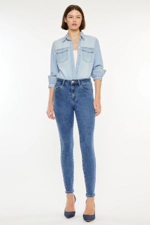 Bev Essentials High Rise Ankle Skinny Jeans