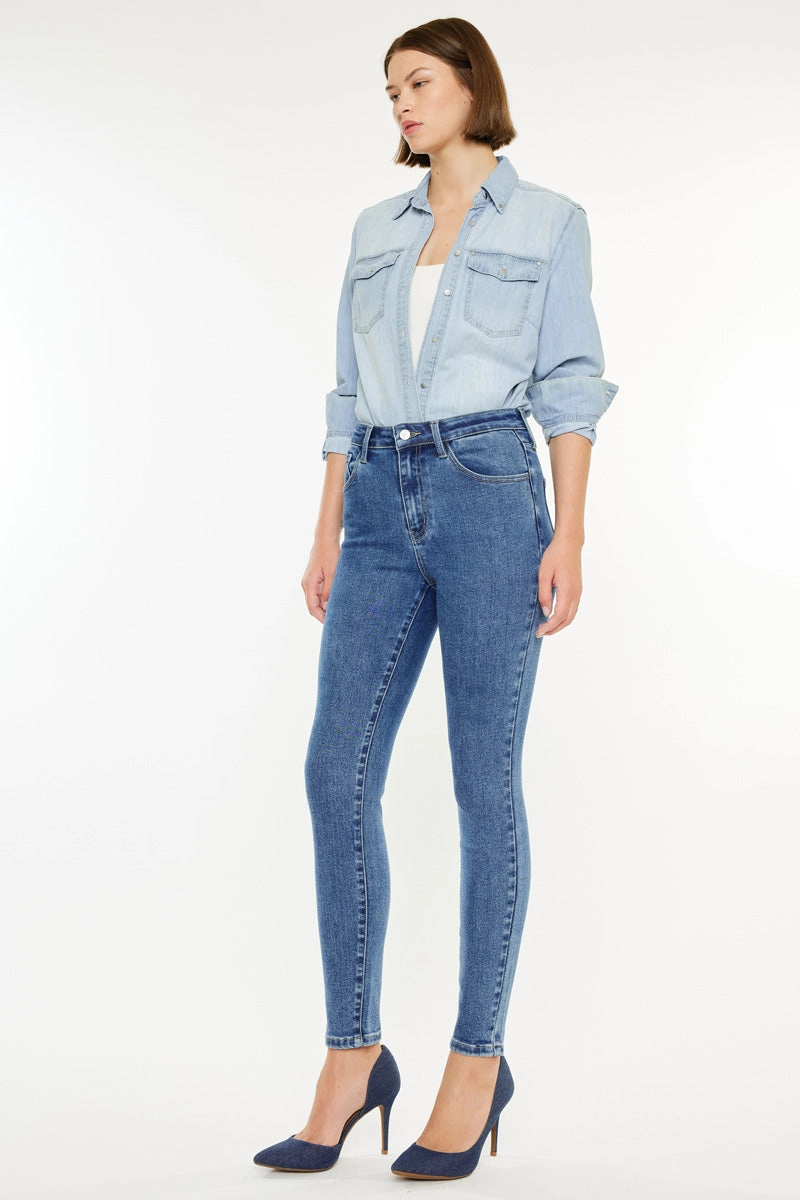 Bev Essentials High Rise Ankle Skinny Jeans
