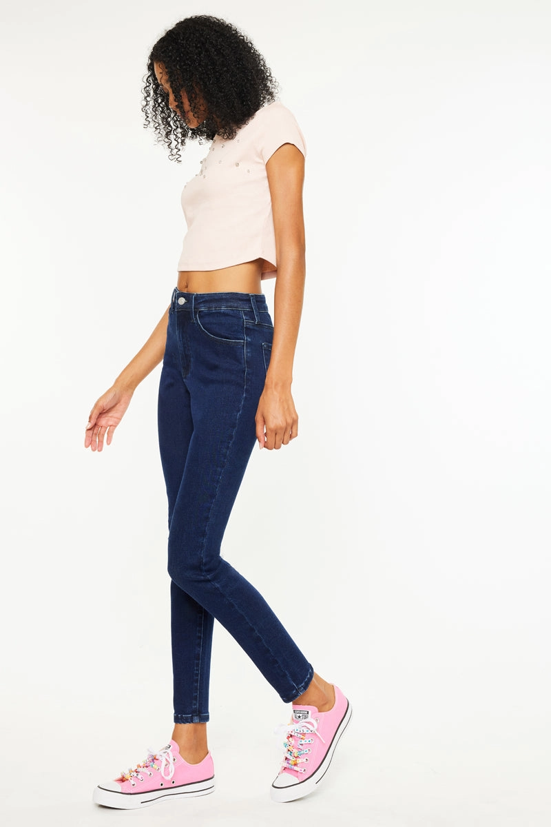 Bev Essentials High Rise Ankle Skinny Jeans