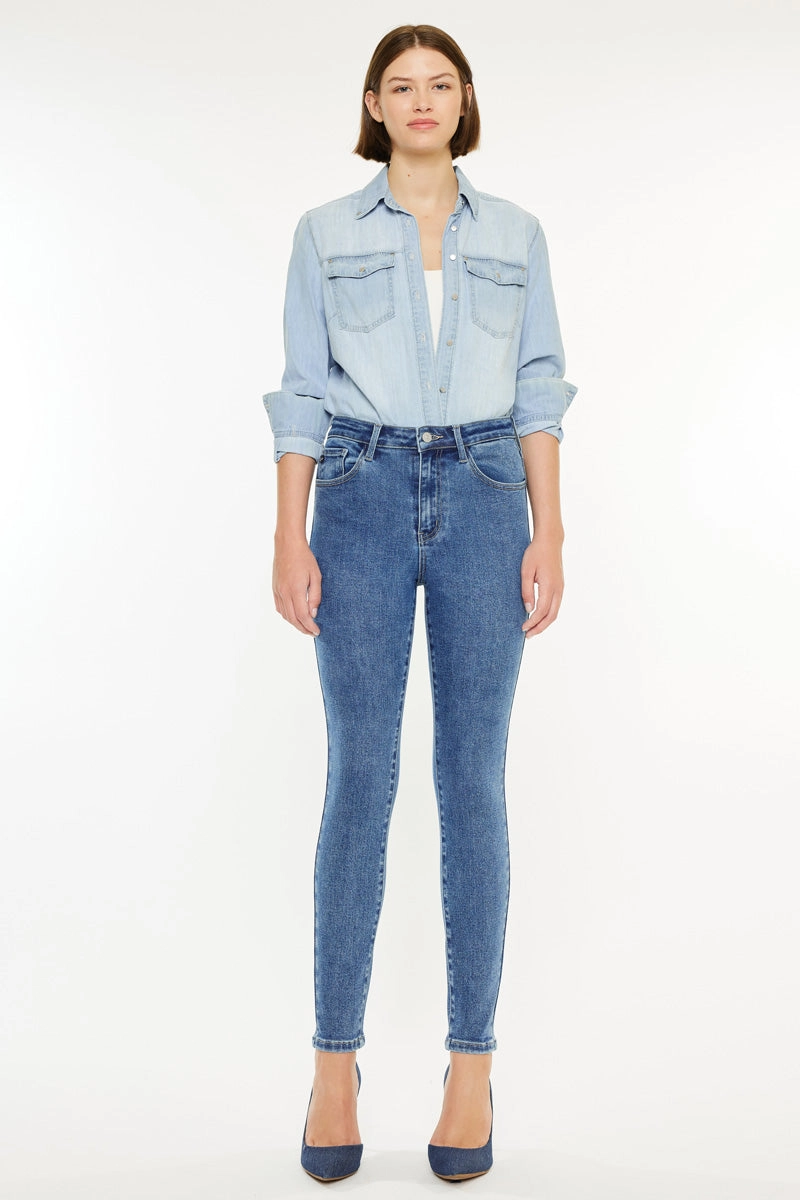 Bev Essentials High Rise Ankle Skinny Jeans