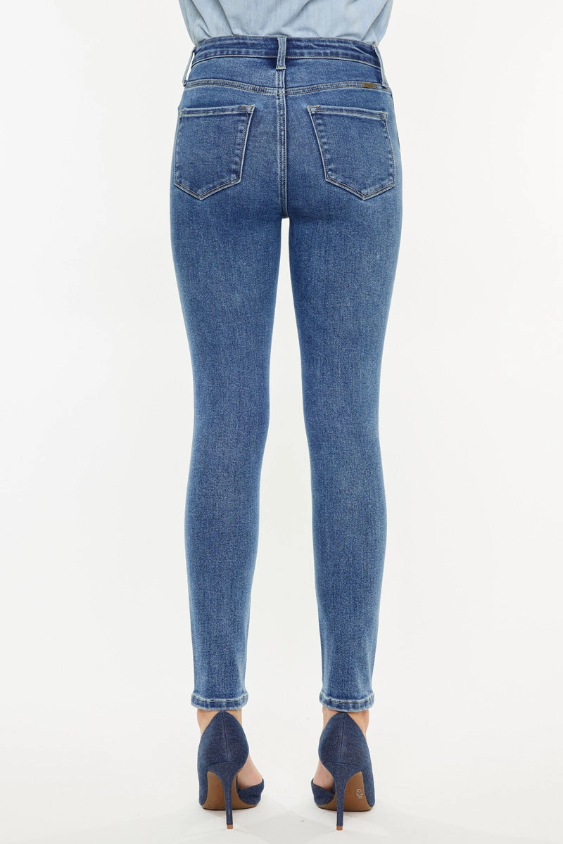 Bev Essentials High Rise Ankle Skinny Jeans