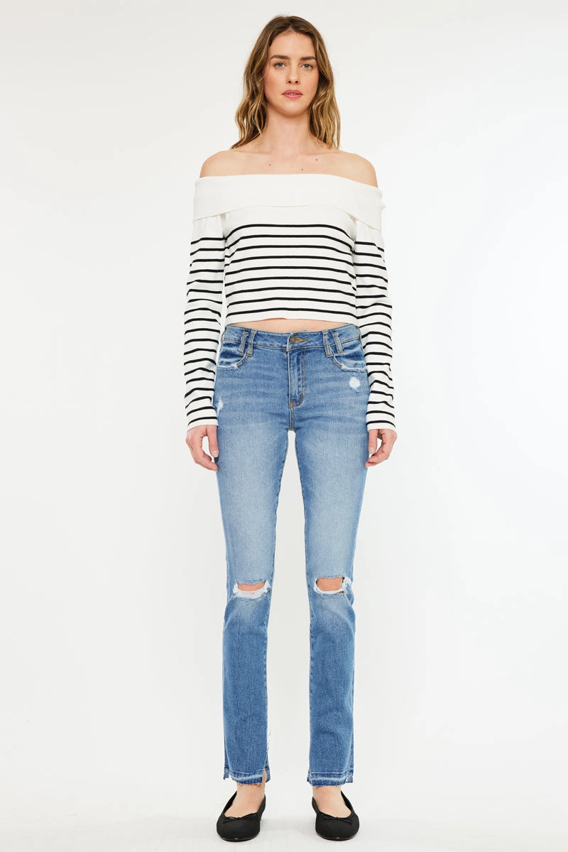 Birdy  Mid Rise Easy Skinny Jeans