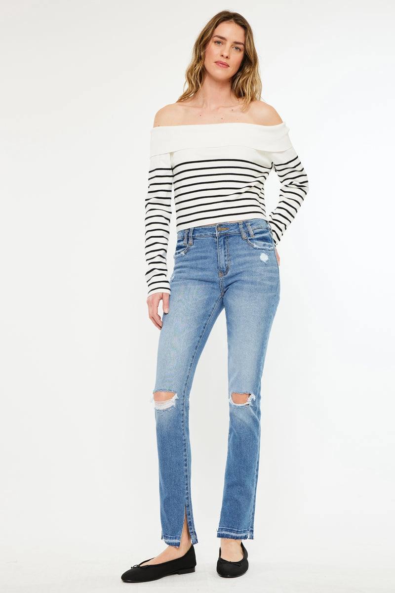Birdy  Mid Rise Easy Skinny Jeans