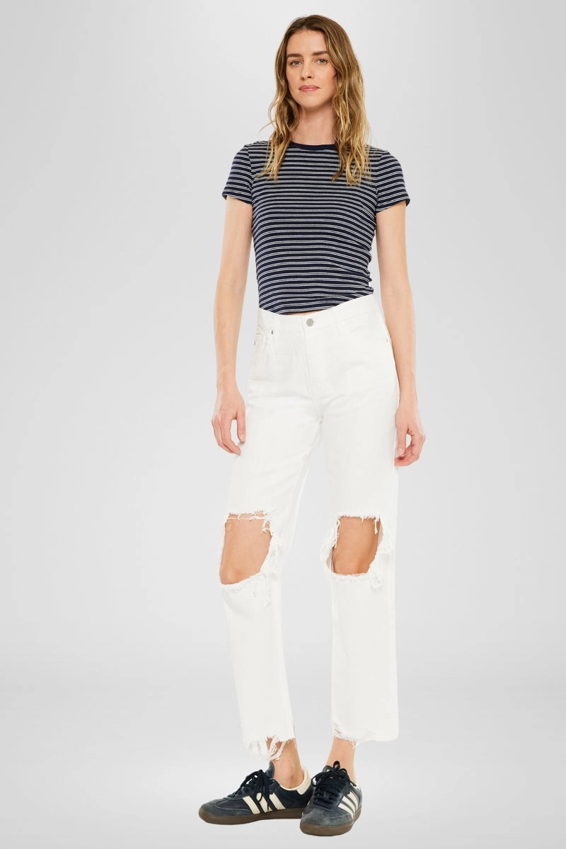 Blakely High Rise Straight Leg Jeans