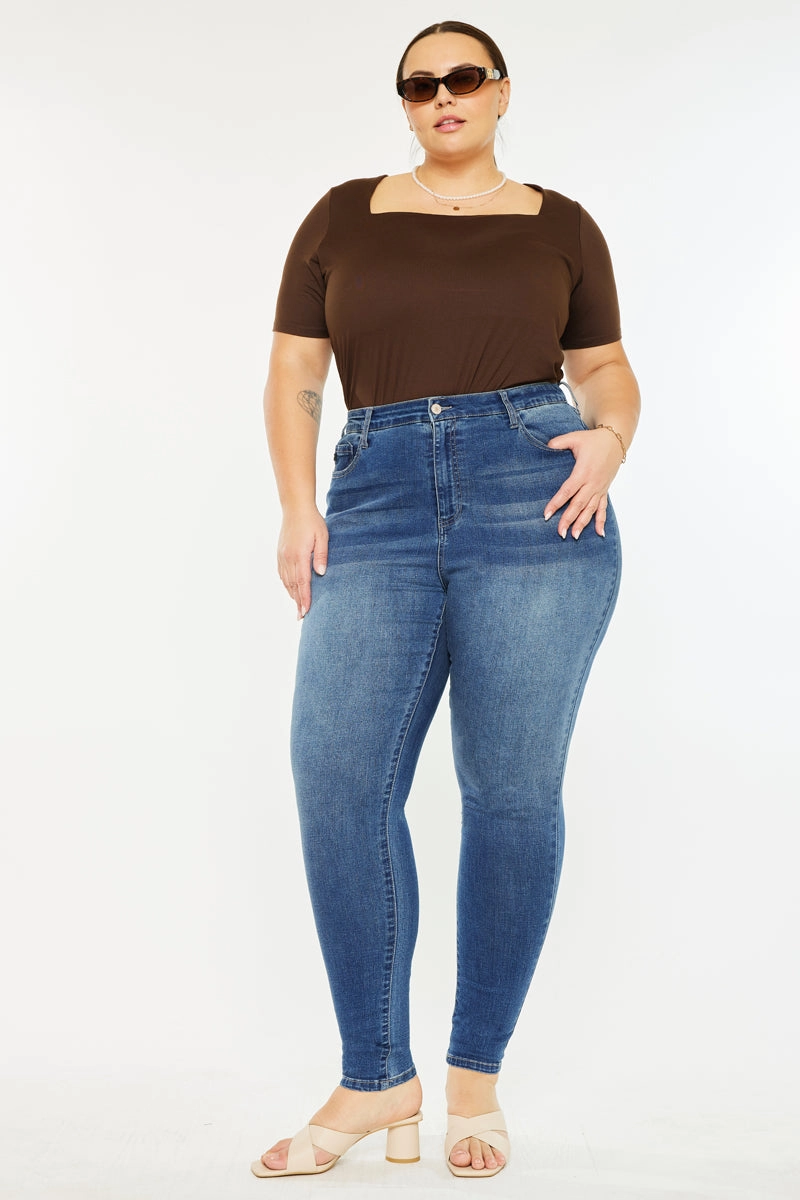 Bluebird Essentials High Rise Super Skinny Jeans (Plus Size)