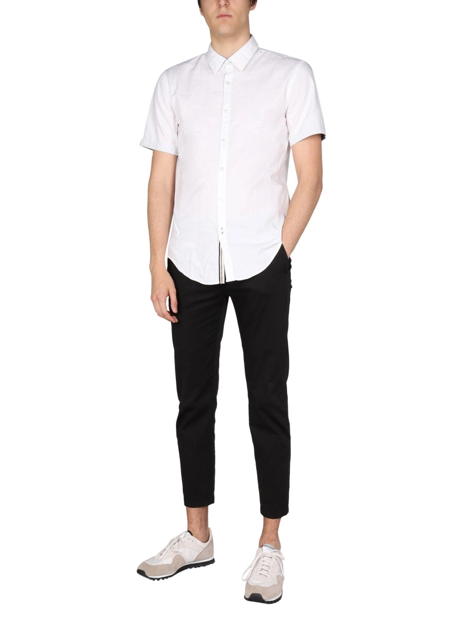Boss Hugo Boss Logo Embroidered Short-Sleeved Shirt