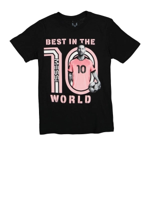 Boys 10 Messi Best In The World Tee