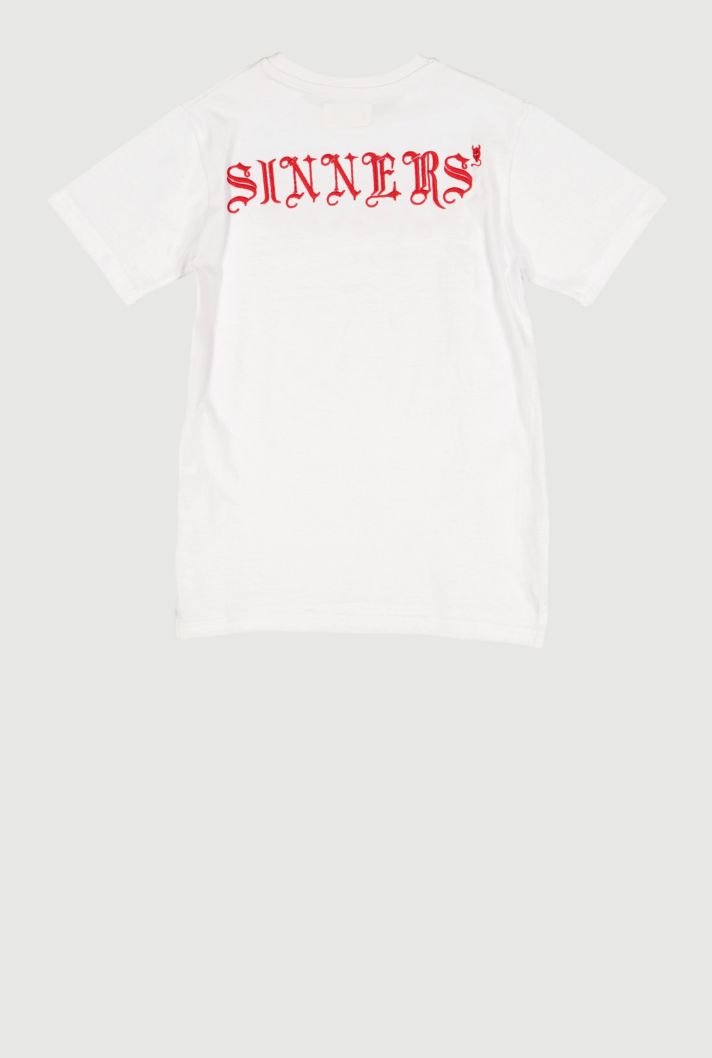 Boys Embroidered Saints and Sinners Graphic Tee
