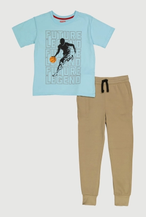 Boys Future Legend Graphic Tee and Joggers