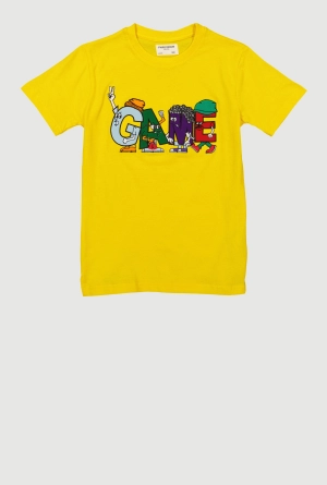 Boys Game Embroidered Graphic Tee
