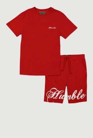 Boys Humble Graphic Tee and Sweatshorts Set