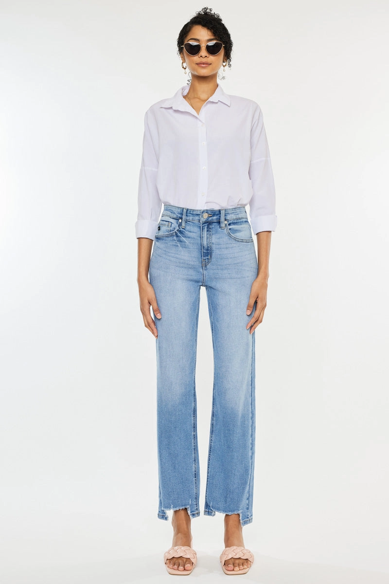 Breanne Essentials High Rise Straight Jeans