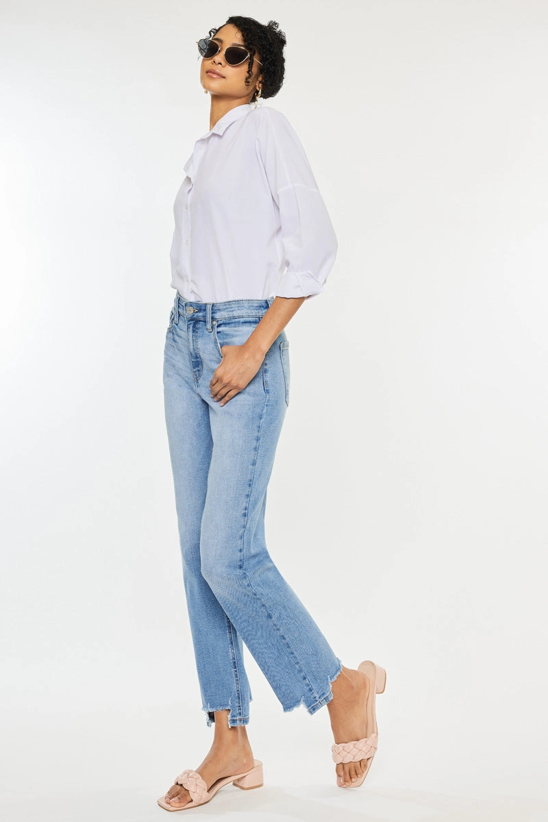 Breanne Essentials High Rise Straight Jeans