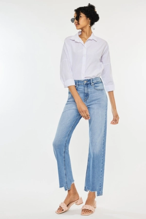 Breanne Essentials High Rise Straight Jeans