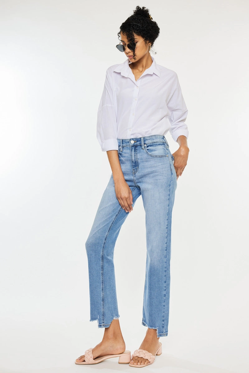 Breanne Essentials High Rise Straight Jeans