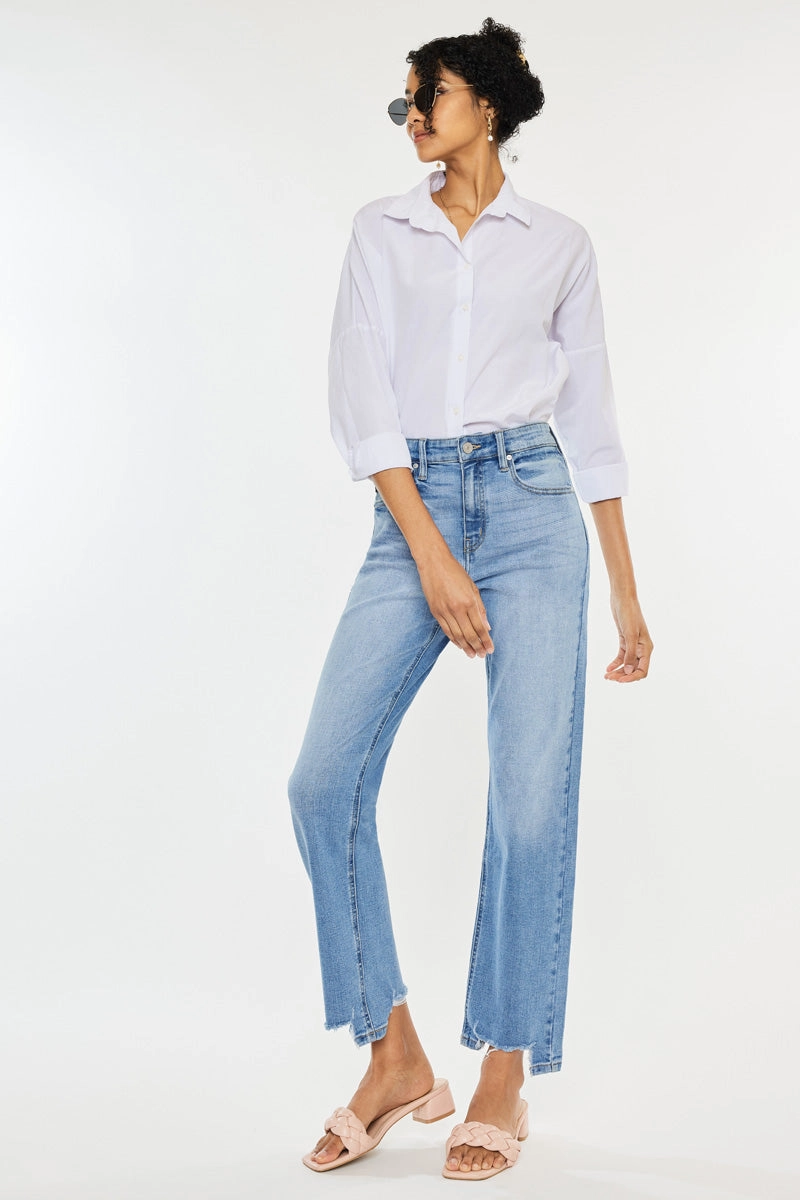 Breanne Essentials High Rise Straight Jeans