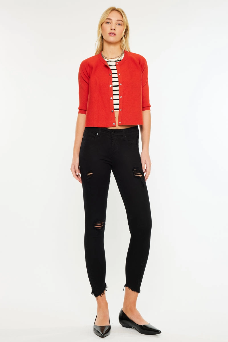Brianna Mid Rise Ankle Skinny Jeans