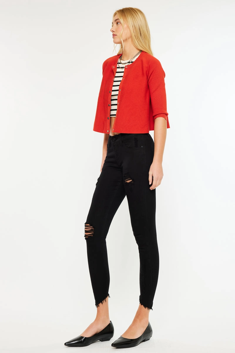 Brianna Mid Rise Ankle Skinny Jeans