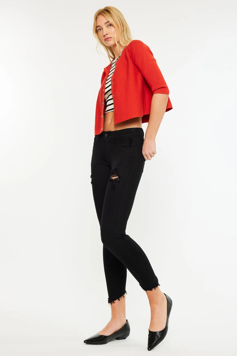 Brianna Mid Rise Ankle Skinny Jeans