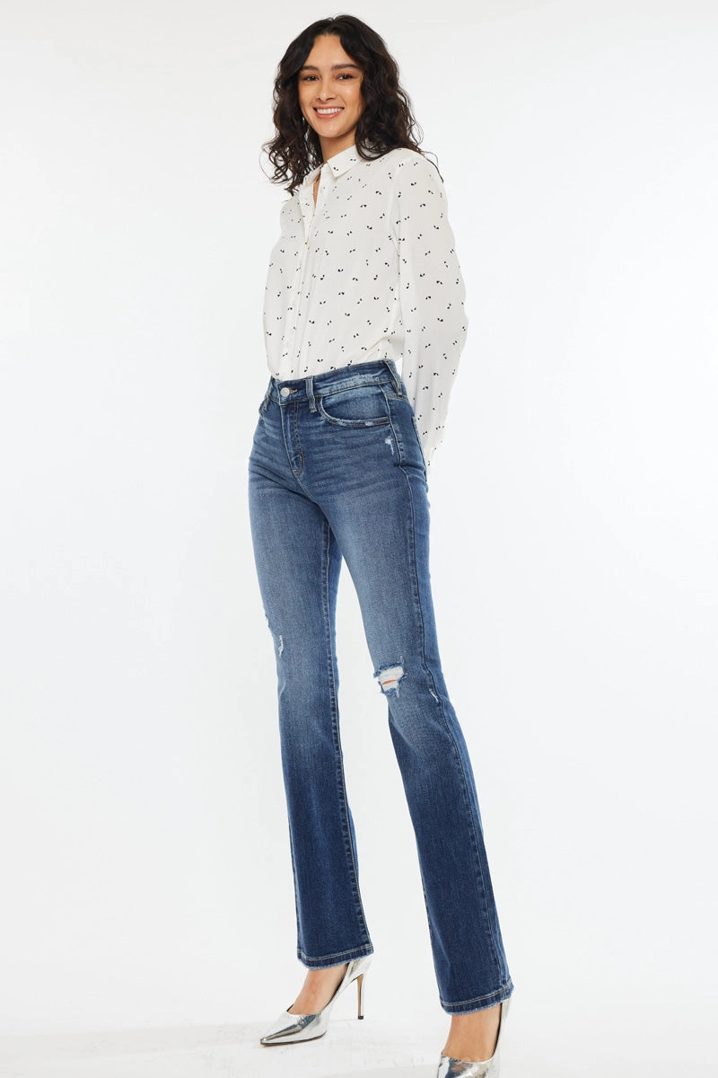 Brooklyn Essentials High Rise Skinny Bootcut Jeans