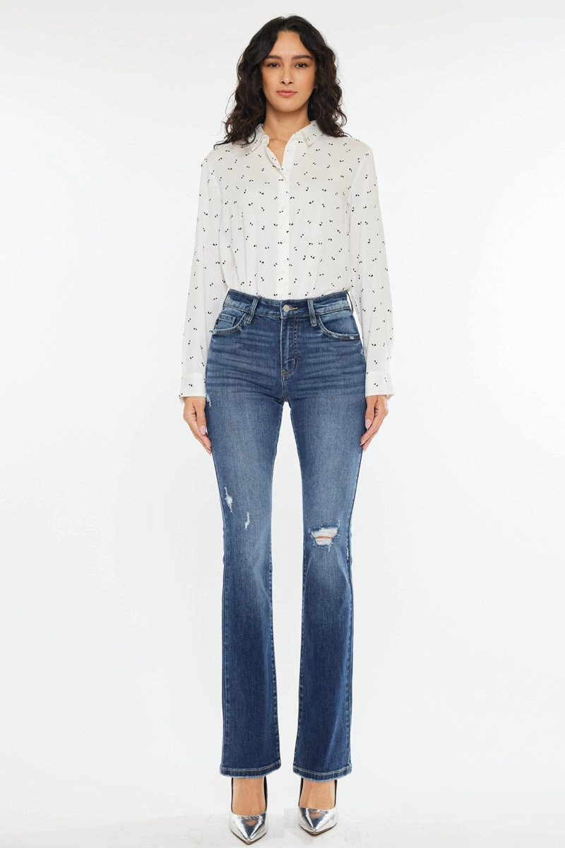 Brooklyn Essentials High Rise Skinny Bootcut Jeans
