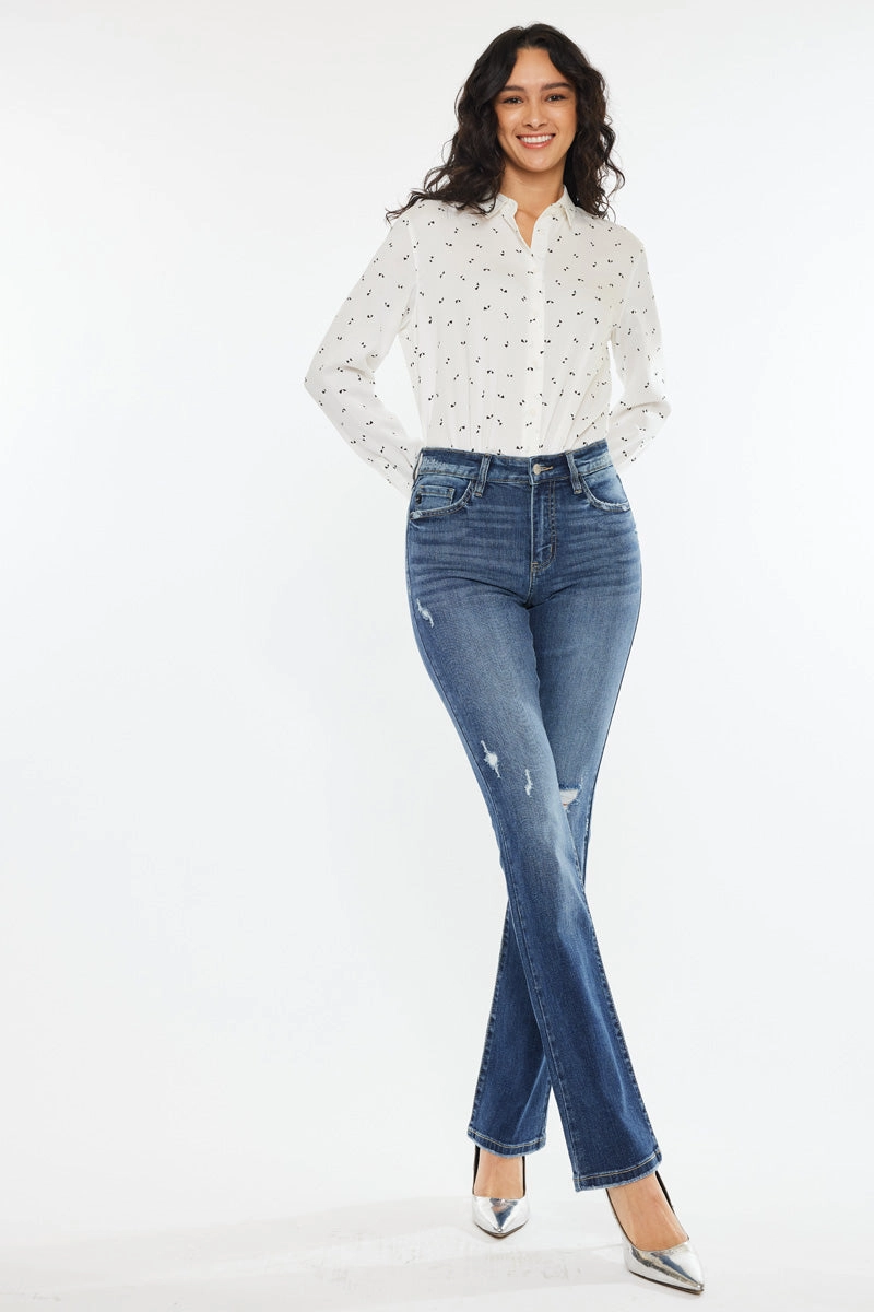Brooklyn Essentials High Rise Skinny Bootcut Jeans