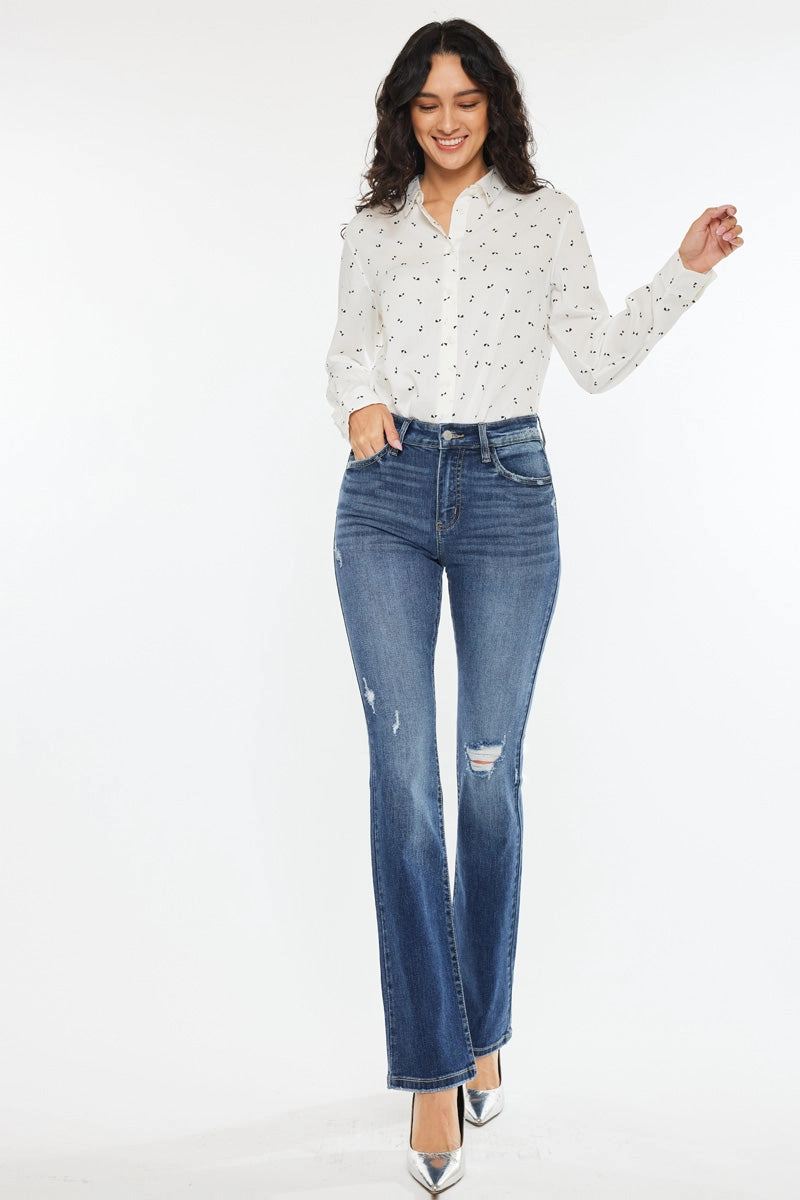 Brooklyn Essentials High Rise Skinny Bootcut Jeans