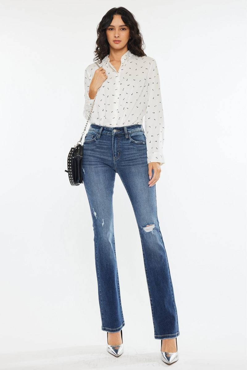 Brooklyn Essentials High Rise Skinny Bootcut Jeans