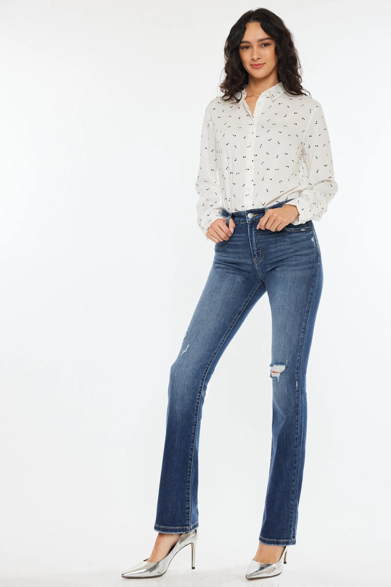 Brooklyn Essentials High Rise Skinny Bootcut Jeans