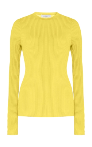 Browning Knit Sweater in Goldenrod Cashmere Silk