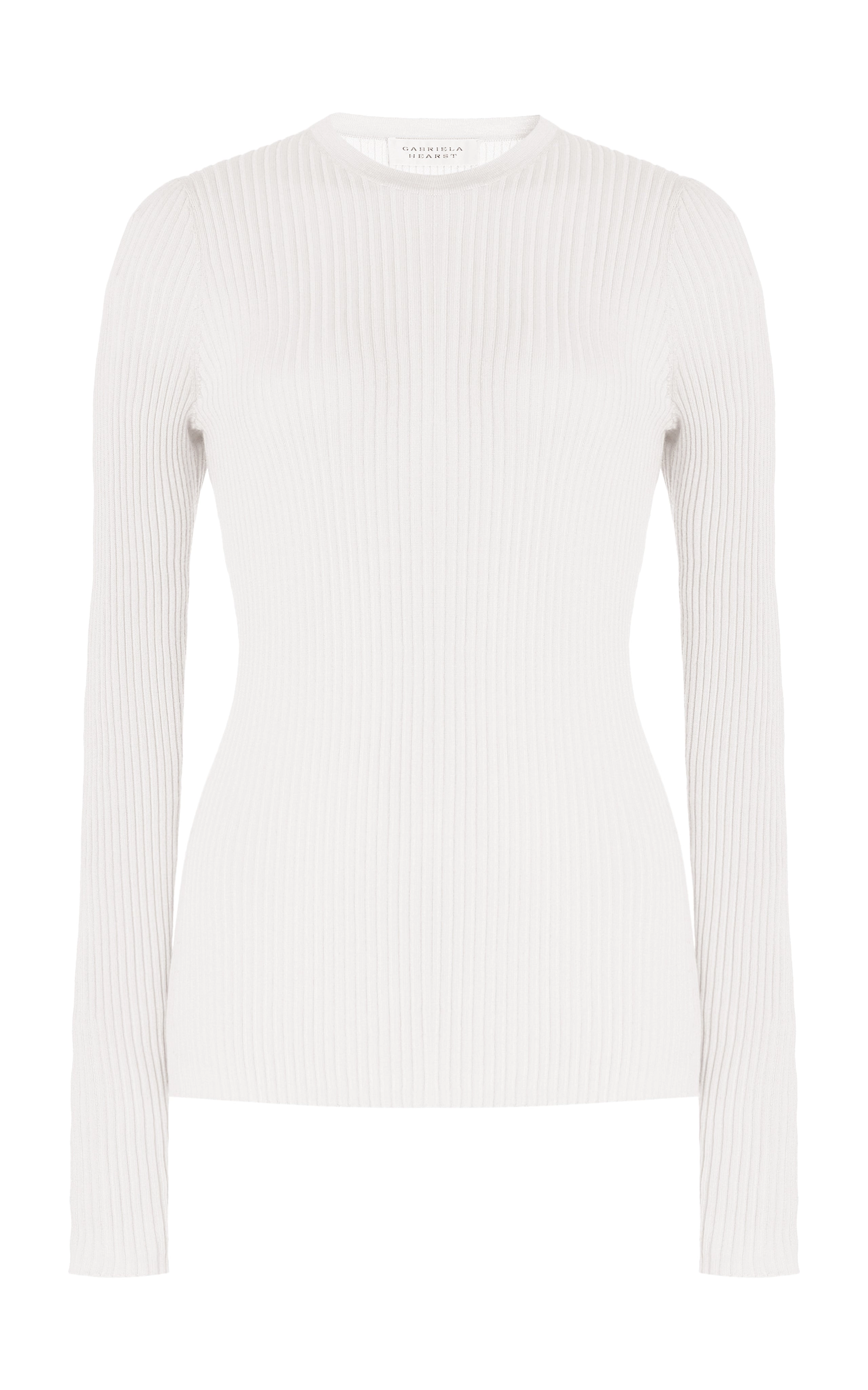 Browning Knit Sweater in Ivory Cashmere Silk