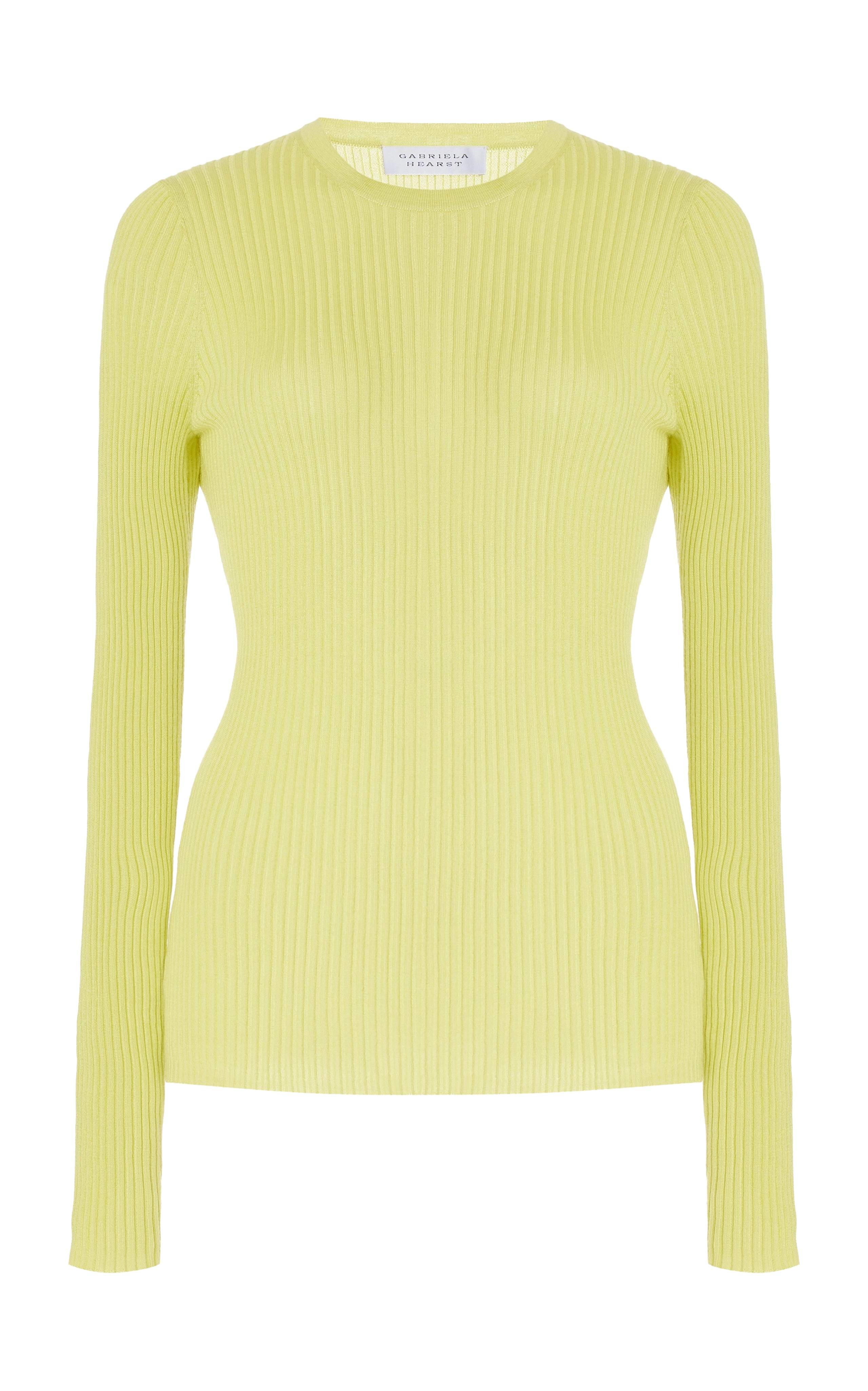 Browning Knit Sweater in Lime Adamite Cashmere Silk