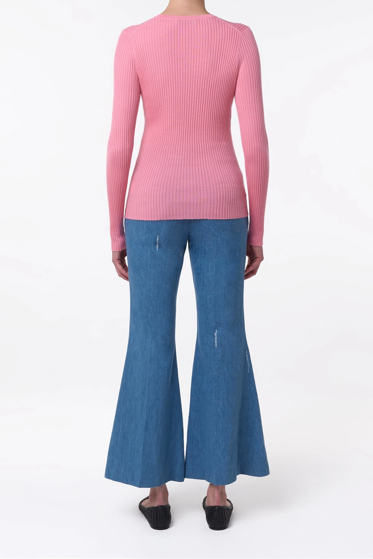 Browning Knit Sweater in Rosa Cashmere Silk