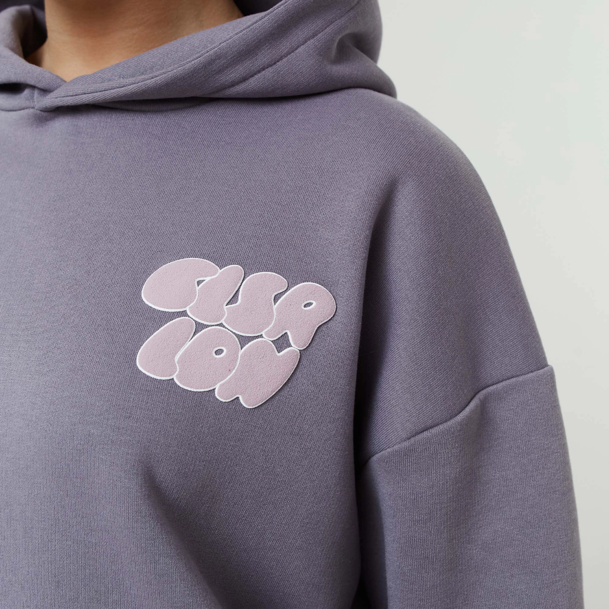 Bubble Logo Back Print Tracksuit | Dusty Mauve