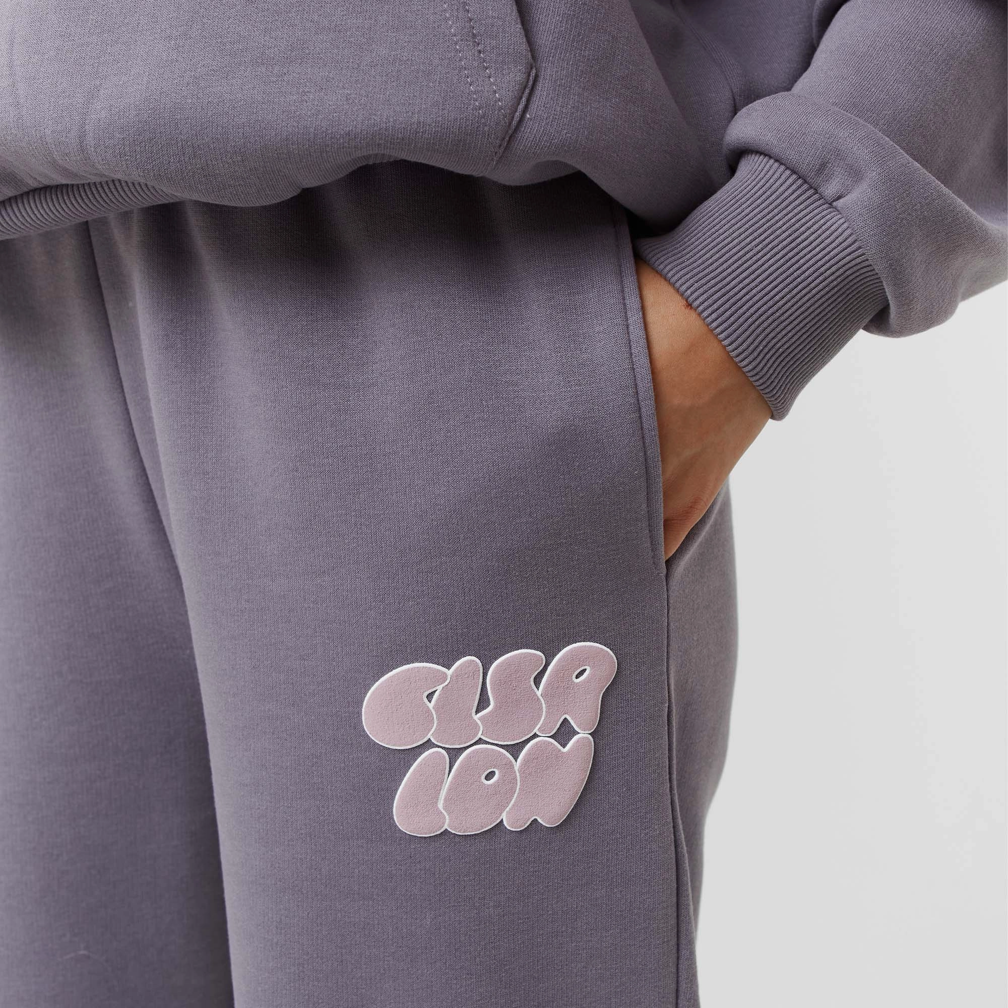 Bubble Logo Back Print Tracksuit | Dusty Mauve