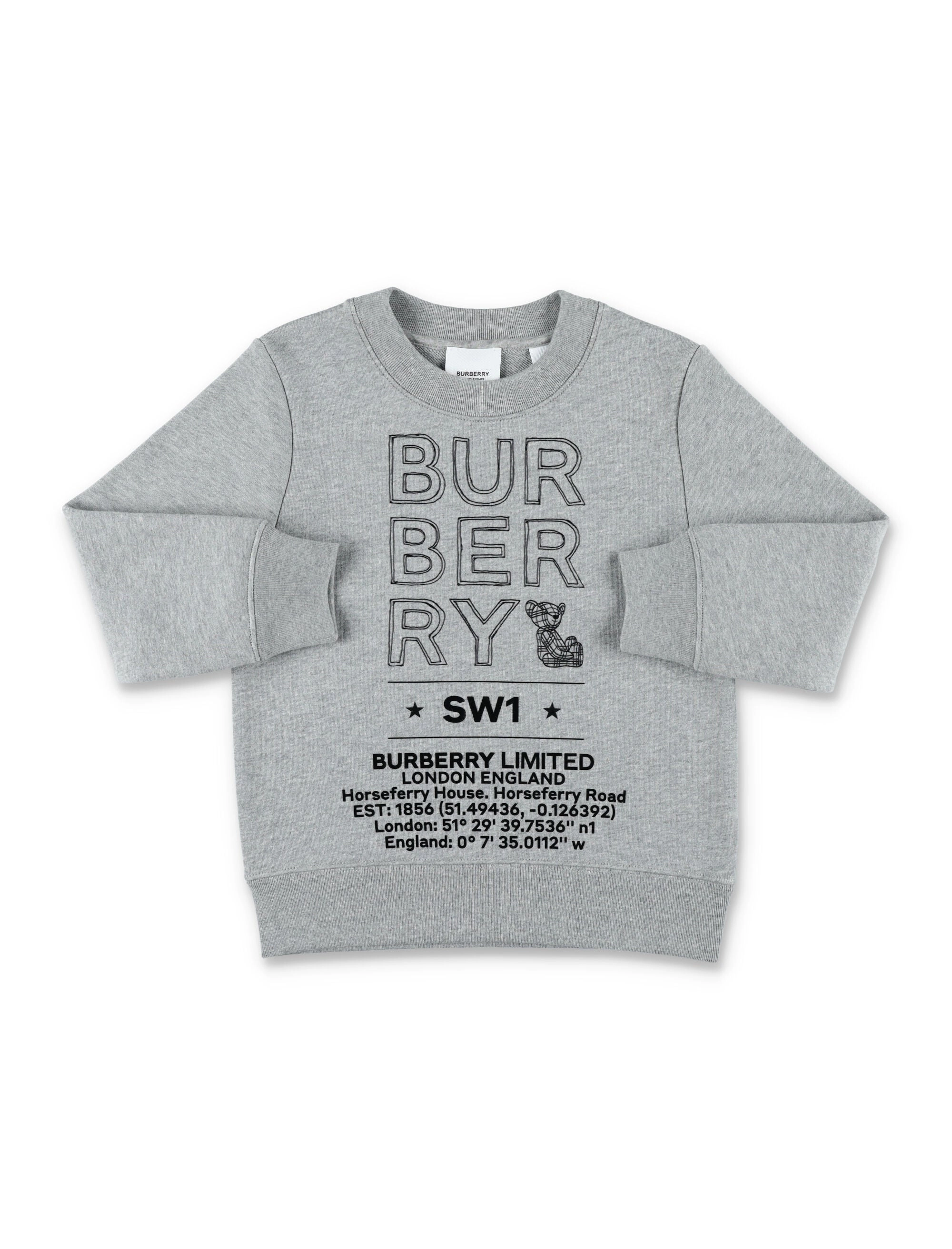Burberry Kids Logo Printed Crewneck Sweatshirt