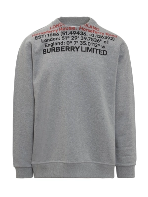 Burberry Logo Printed Crewneck Sweatshirt