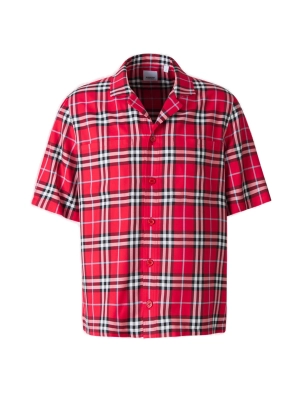 Burberry Short-Sleeved Checked Shirt