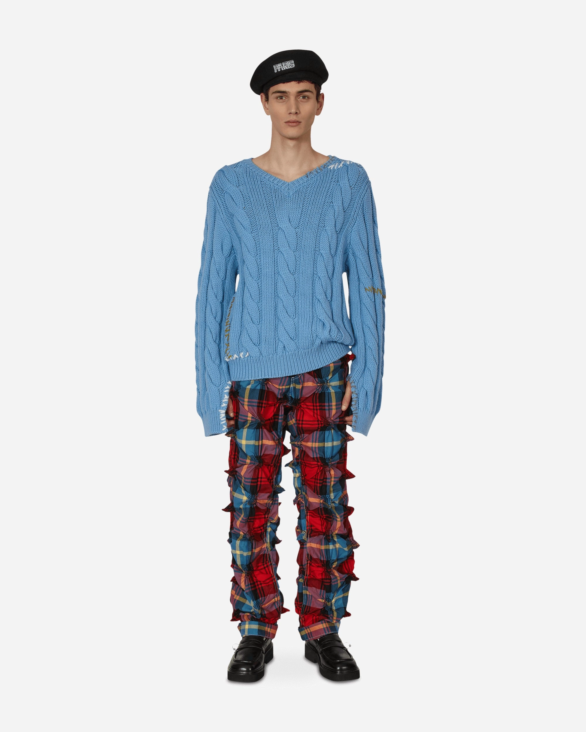 Cable-Knit Sweater Blue