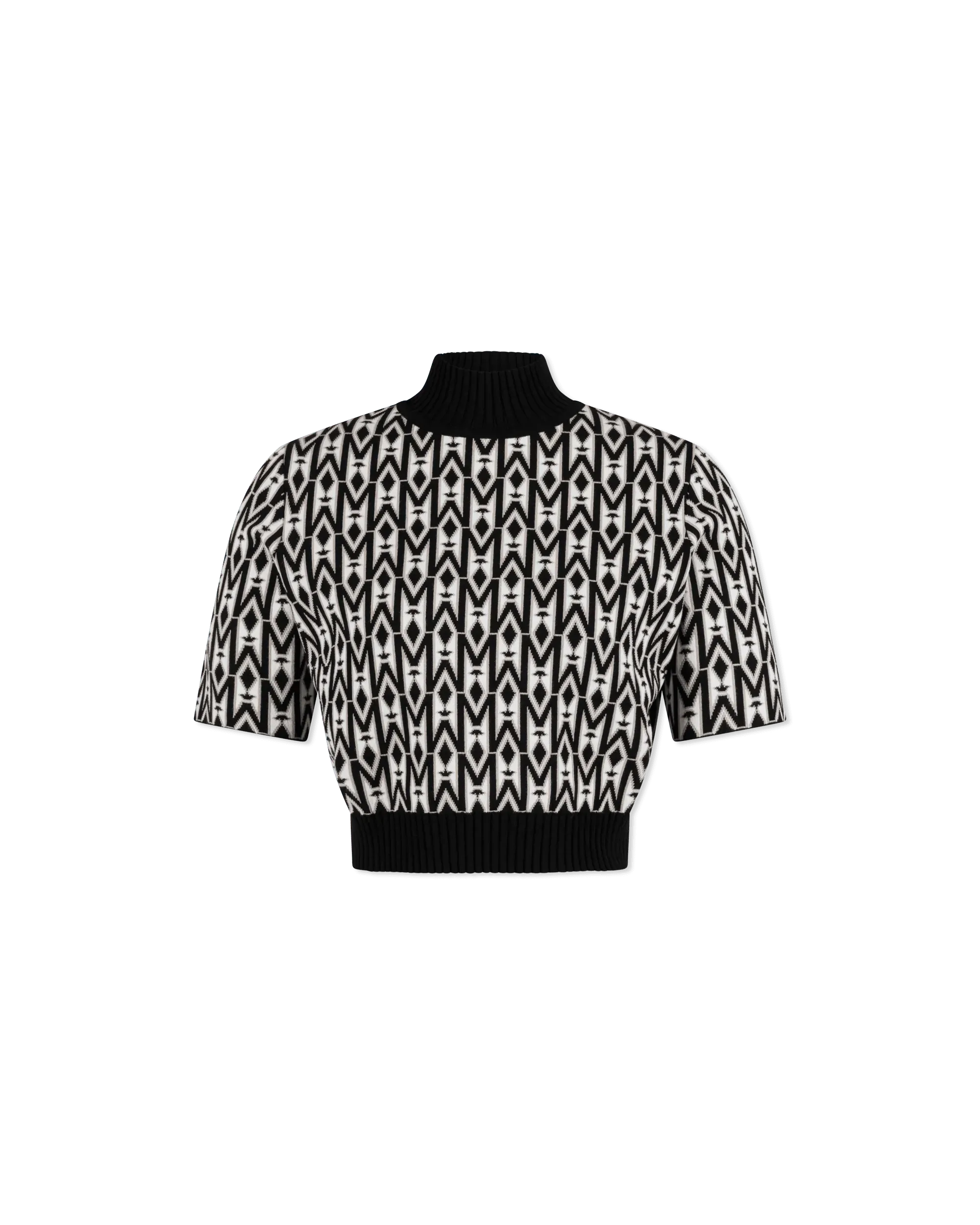 Caia-MG Mock Neck Knit Top