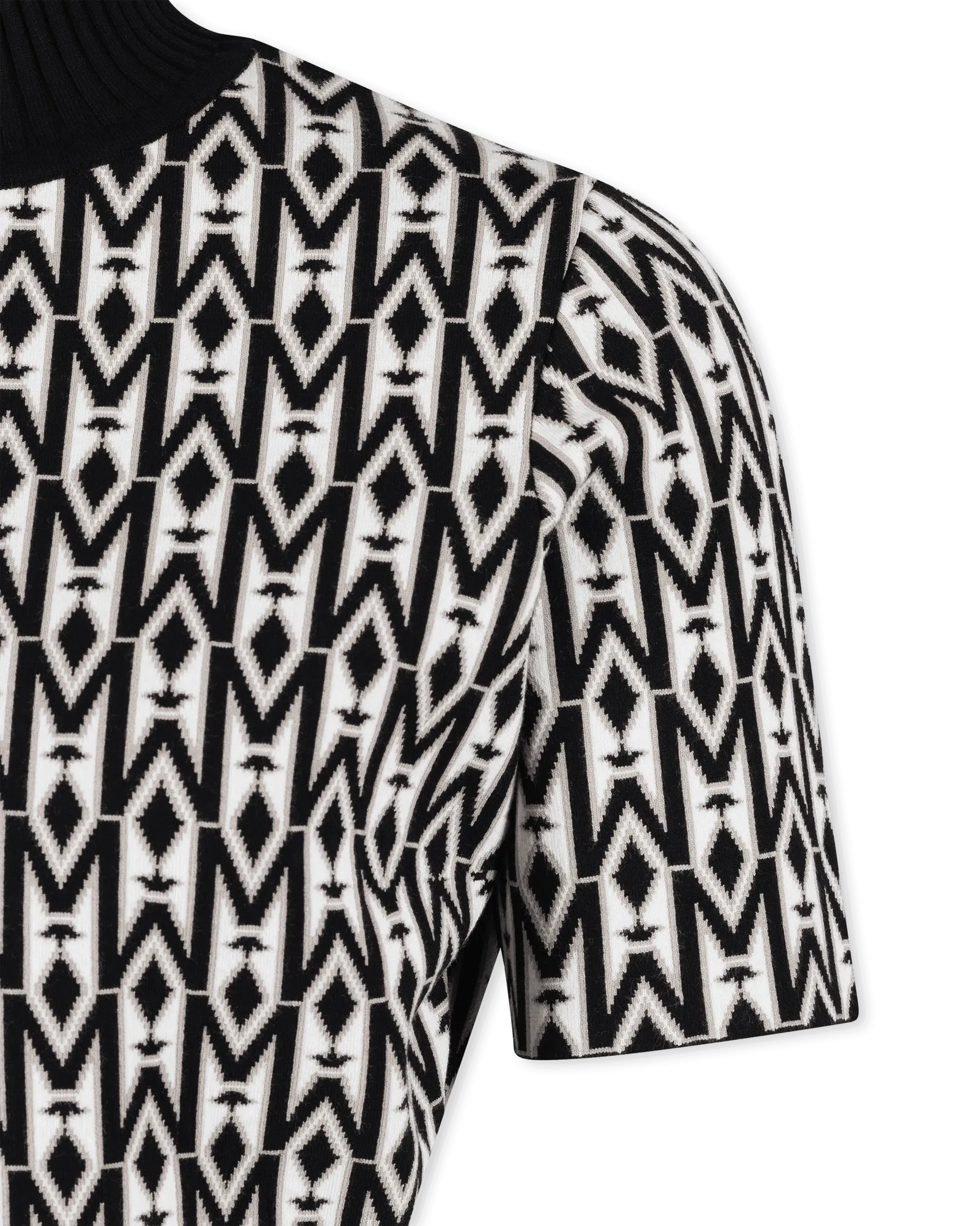 Caia-MG Mock Neck Knit Top