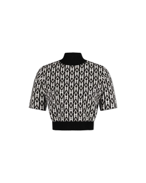 Caia-MG Mock Neck Knit Top
