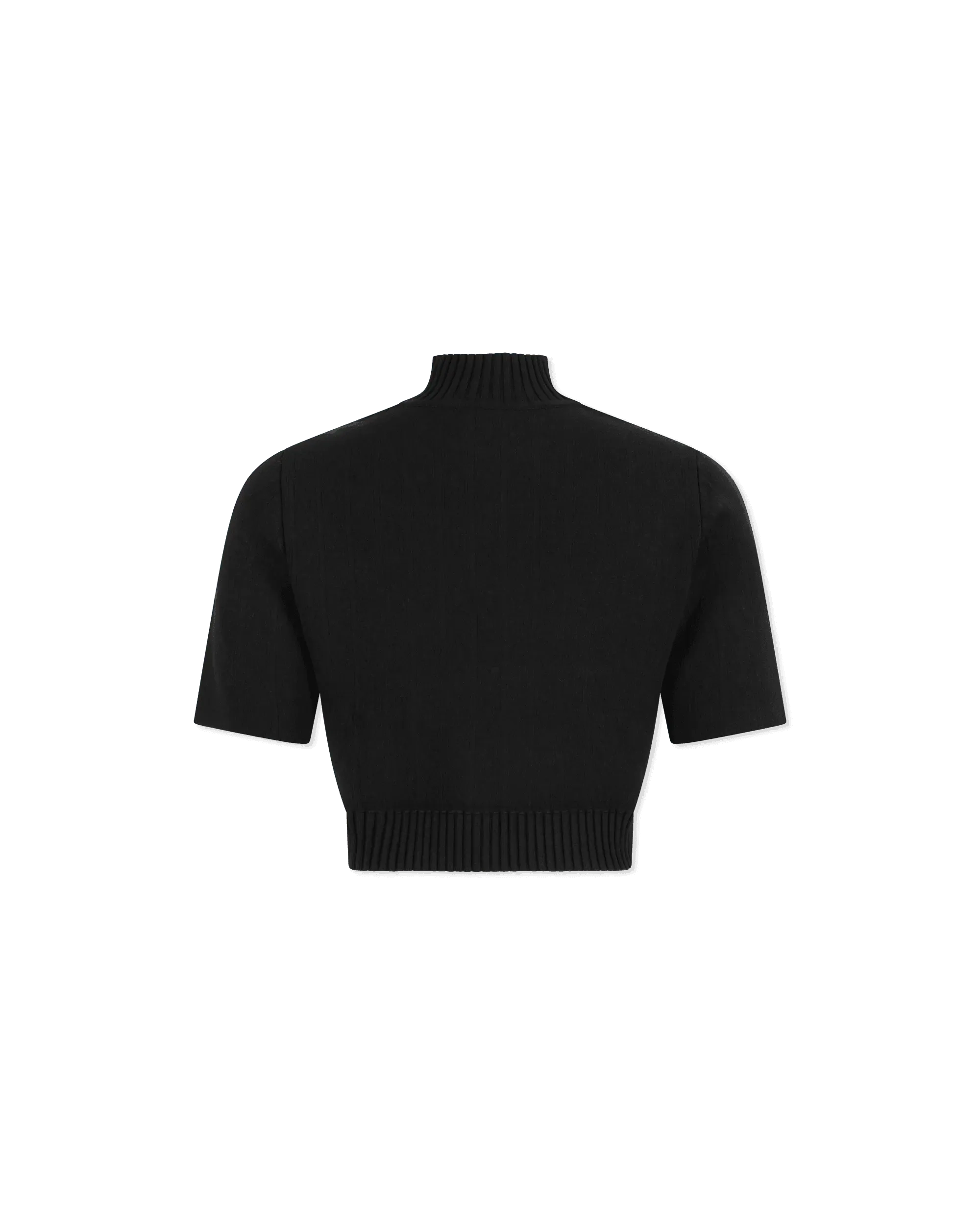 Caia Mock Neck Stretch Viscose Knit Top