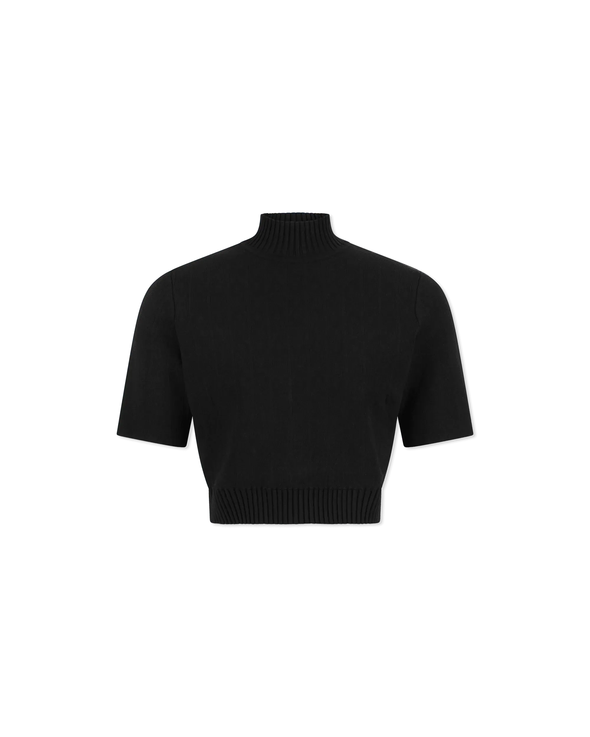 Caia Mock Neck Stretch Viscose Knit Top