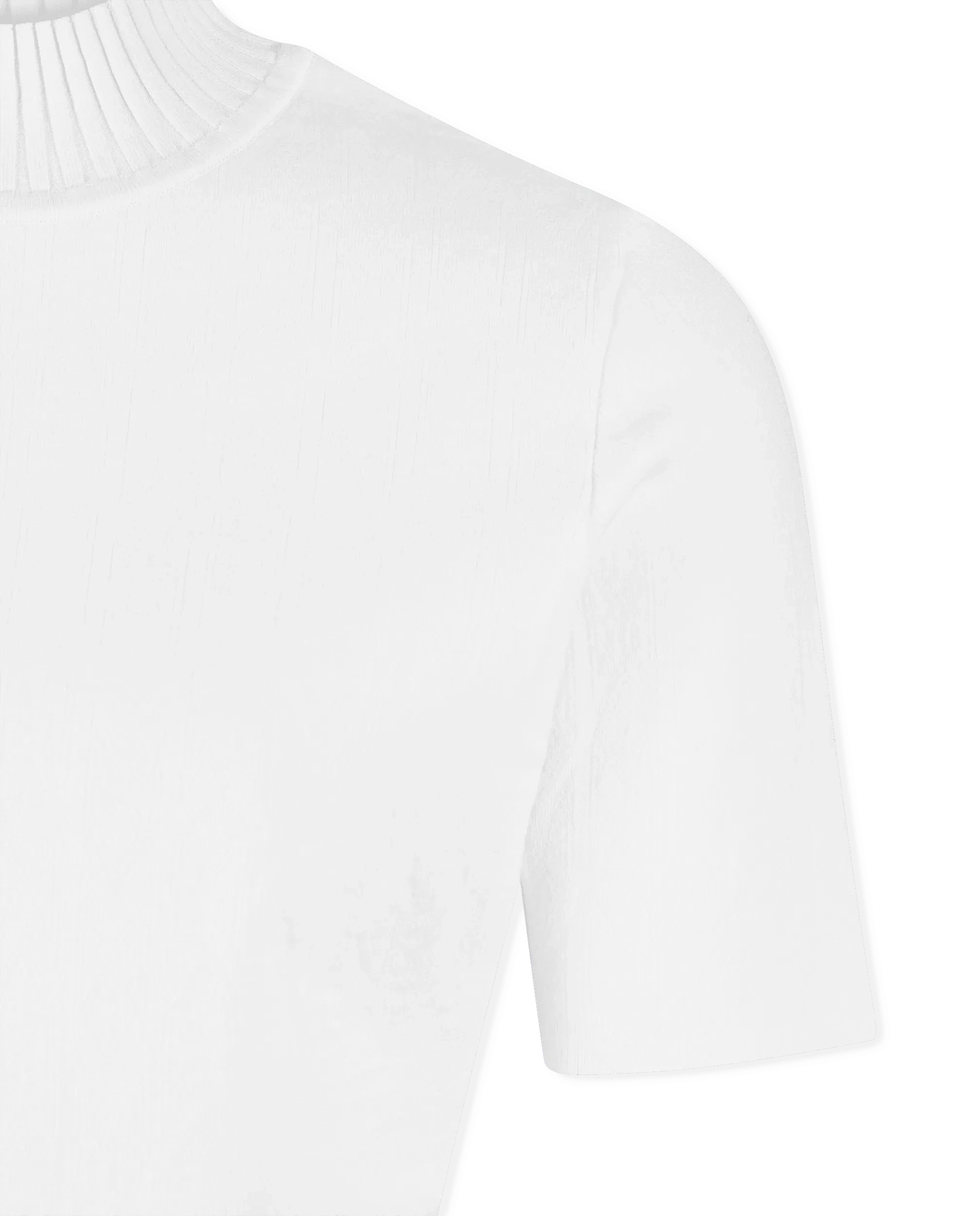 Caia Mock Neck Stretch Viscose Knit Top